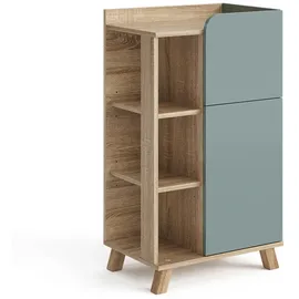 Vicco Unterschrank Karen 50 x 90 x 35 cm Blau-Grau
