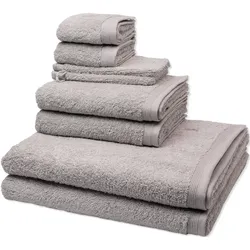 Möve Superwuschel Handtuch-Set (8er-Set) Cashmere Silber 