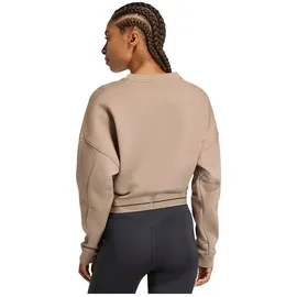 adidas Hyperglam Sweatshirt 3 Streifen Chalky Brown L