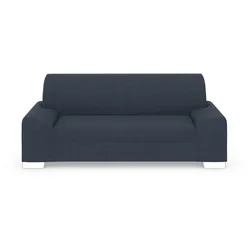 2-Sitzer DOMO COLLECTION "Anzio", blau, B:214cm H:85cm T:93cm, Sofas, Wahlweise mit Federkern