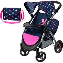 Bayer Twin Star Sterne Blau/Pink