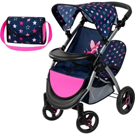 Bayer Twin Star Sterne Blau/Pink