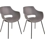 SIT Möbel SIT Schalenstuhl (Set), 2 St., grau
