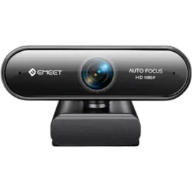 eMeet Nova HD Webcam 2 AI Array Mikrofone inklusive Echo- und Geräuschunterdrückung, automatische Lichtkorrektur, Universalclip und Tripod-kompa...