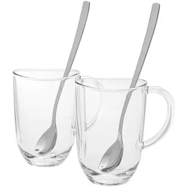 LEONARDO Napoli Latte-Macchiato-Tasse 0,38 l Weiß 4 St.