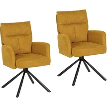 Hti-Living Esszimmerstuhl Kyra Gelb 2er-Set