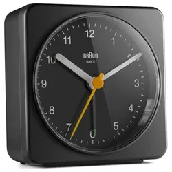 Braun BC 03 B Quarzwecker analog schwarz