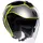 AGV Irides Davao Jethelm - Schwarz/Grau/Neon-Gelb / XXL