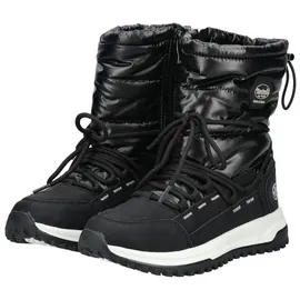 Dockers by Gerli Damen Combat Boots, Frauen Stiefeletten,wasserabweisend,warm gefüttert,schnürstiefel,Winterstiefel,schwarz,36 EU - 36
