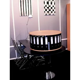 REEF Tisch-Ordnerdrehsäule buche bis zu 24 Ordner, Etagen einzeln drehbar, H: 44,0 cm