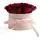 ROSEMARIE SCHULZ Heidelberg Rosenbox rund Infinity Rosen Dunkelrot - Blumenbox Rosa 4 konservierte Rosen haltbar 3 Jahre - Mama Geschenke für Frauen (Small, Rosa-Burgundy)