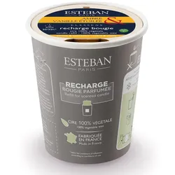 Esteban Refill für dekorative Duftkerze AMBER & VANILLE-STERNENGLANZ Kerze 170 g 