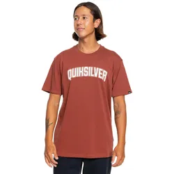 T-Shirt QUIKSILVER "Scholarship", Herren, Gr. XL, braun (henna), [Hauptstoff] 100% Baumwolle, Kurzarm, Shirts