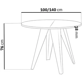 egen michał kliszczun Glory Ø 100 cm braun