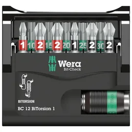WERA Bit-Check 12 BiTorsion 1, 12-teilig