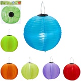 6er Set LED-Lampion Ø 30cm solarbetrieben in 6 Farben