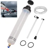 Xinxinphi 500ml Handpumpe Ölabsaugspritze, Ölabsaugpumpe mit 3 Schlauch & Paar Ersatzgummiringe, Bremsölspritze für Motor, Auto, Kfz, Getriebeöle, Hinterachsöl, Kühlflüssigkeit, Bremsflüssigkeit