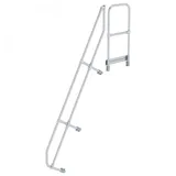 MUNK zweiter Handlauf für Treppe mit Plattform 60° 9 Stufen