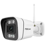 Foscam V5P 5 MP Dual-Band WLAN Überwachungskamera weiß