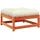 vidaXL Gartenhocker mit Kissen wachsbraun Kiefer