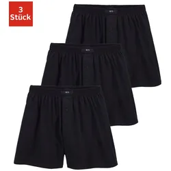 Weiter Boxer H.I.S, Herren, Gr. 8 (XXL), schwarz, Jersey, Obermaterial: 95% Baumwolle, 5% Elasthan, unifarben, bequem, Unterhosen, in legerer Passform
