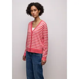 STREET ONE Gestreifter Cardigan Rosa 40