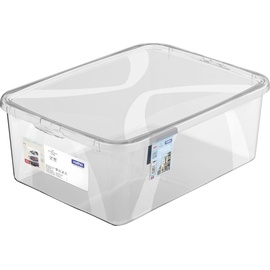 Rotho Aufbewahrungsbox Lona inkl. Deckel 10 L transparent Aufbewahrungsbox