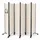 VOUNOT VOUNOT® Paravent Raumteiler 6 Teilig auf Rollen Freistehend Stoff Trennwand Klappbar Sichtschutz Stellwand für Balkon Wohnzimmer Schlafzimmer und Büro 340 x 30 x 171 cm Beige