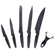 GOURMETmaxx Messerset 6-tlg. Schwarz