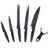 GOURMETmaxx Messerset 6-tlg. Schwarz