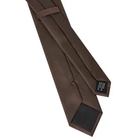 MAN'S WORLD Krawatte MAN'S WORLD, Herren, cognac, braun, Web, Kunstfaser, leicht glänzend, unifarben, Krawatten, im mimalistischen ton-ton Streifen Design