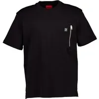 Hugo Herren T-Shirt schwarz, schwarz, Herbst/Winter 2025/2026
