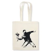 Anaconda Stofftasche Bansky - Blumenwerfer