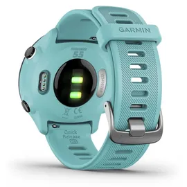 Garmin Forerunner 55 mit Silikon-Wechselarmband türkisblau/schwarz