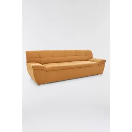 DOMO collection 3-Sitzer DOMO COLLECTION "Lagoa, moderne Sitzheftung, bequem und komfortabel", gold, B:232cm H:76cm T:96cm, Sofas, frei im Raum stellbar, in großer Farbauswahl