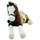 SWEETY-TOYS Sweety Toys 6502 LUCKY Pferd XXL Riesen Pferd liegend mit Sattel-BRAUN