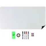 Relaxdays Whiteboard Folie 40 x 80 cm Weiß/Grün/Schwarz