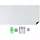 Relaxdays Whiteboard Folie 40 x 80 cm Weiß/Grün/Schwarz