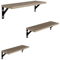 Relaxdays Wandregal Set 30 x 35 x 40 cm