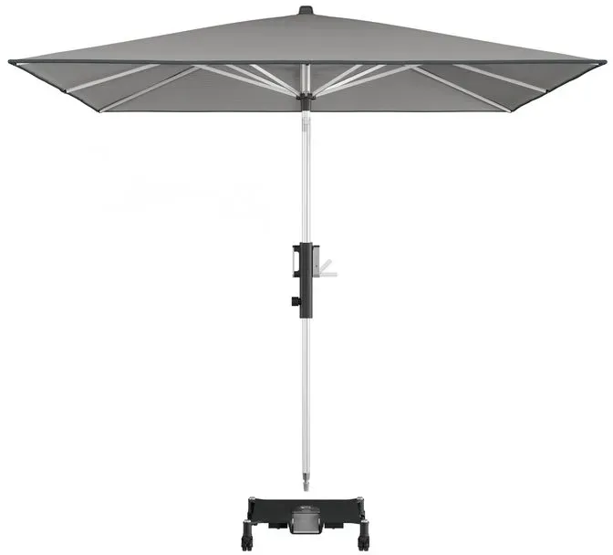 Doppler Sonnenschirm Phoenix 245 x Polyester Grau Hellgrau