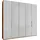 Wiemann Falttürenschrank Monaco 246,3 x 236 x 58 cm Braun/Weiß