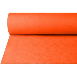 Papstar Papiertischtuch mit Damastprägung 50 m x 1 m gelb