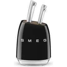Smeg Messerblock 6-tlg. Schwarz