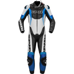 Spidi Sport Warrior Pro, Lederkombi 1tlg. perforiert - Weiß/Blau - 48