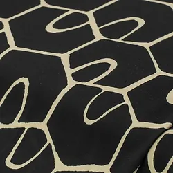 Elastik-Jersey "Grafisch", schwarz-color