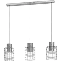 EGLO Milligan 3-flg. Ø 20 cm rund silberfarben