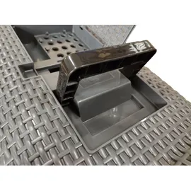 Dehner Premium Katzentoilette Jolie, inkl. abnehmbarer Haube, ca. 69 x 42 x 41 cm, grau