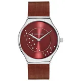 Adora Design Damenuhr Ø 34mm Edelstahl bicolor Milanaise analog