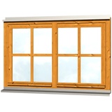 SKANHOLZ Skan Holz Doppelfenster Rahmenaußenmaß. 132,4 x 82,1 cm Eiche hell