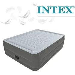 Intex Luftbett 203x152x56 cm mit integrierter Luftpumpe Gästebett